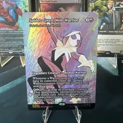 Spider-Gwen, Web-Warrior - Najeela, the Blade-Blossom (Borderless) Foil - Image 1