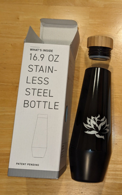 MTG Black Lotus Reusable Water Bottle Magiccon VIP Exclusive Chicago New Boxed - Image 1