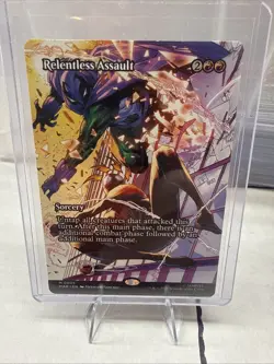 WOTC Marvel Eternal-Legal Relentless Assault (Borderless) (MR) NM - Image 1