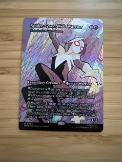 Spider-Gwen Web-Warrior - Najeela The Blade-Blossom (Borderless) Near Mint FOIL - Image 1