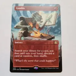 Magic the Gathering - Gamble (Borderless) - Dominaria Remastered - NM - Image 1