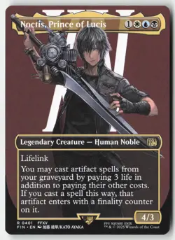 MTG - Noctis, Prince of Lucis (Borderless) R FINAL FANTASY 401 LP-NM - Image 1