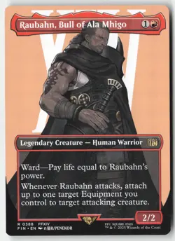 MTG - Raubahn, Bull of Ala Mhigo (Borderless) R FINAL FANTASY 388 LP-NM - Image 1