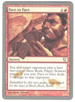 Magic_the_gathering Unhinged Face to Face #76 2004,MTG,LP Uncommon - Image 1