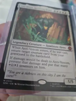 MTG SPM Spider-Man M0001 Non-Foil Anti-Venom, Horrifying Healer PACK FRESH Magic - Image 2