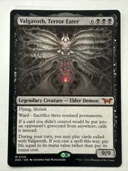 MTG Valgavoth, Terror Eater 0120 Reg Duskmourn: House of Horror NM DSK - Image 1