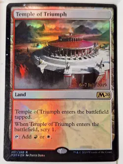 Temple of Triumph - FOIL - Prerelease Promo - Magic the Gathering MTG Nice! - Image 1