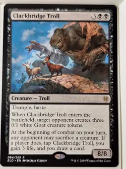 Clackbridge Troll - Throne of Eldraine - Magic the Gathering MTG Nice! - Image 1