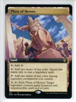 PLAZA OF HEROES (EXTENDED ART) Dominaria United #421 DMU(NM+)(MTG) - Image 1