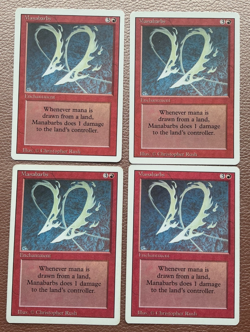4X Manabarbs Revised MTG Magic the gathering - Image 1