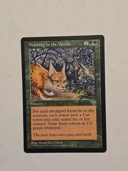 MTG X1 Waiting in the Weeds Rare Mirage NM Regular - Image 1