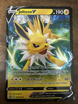 Jolteon V - SWSH151 Pokemon TCG Promo SWSH: Sword & Shield Promo Cards Near Mint - Image 1