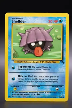 Pokemon - Shellder - 54/62 - Fossil COMMON Near Mint WOTC - Image 1