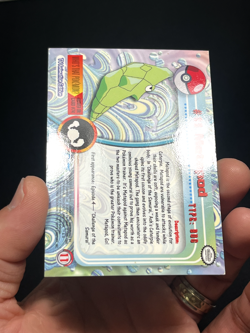 Topps Pokemon Series 1 Rainbow Foil Blue logo 1st print Metapod #11 - Image 5