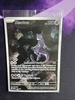 MEWTWO SVP 052 Scarlet Violet 151 Promo Illustration Rare Pokemon Card SEALED - Image 1