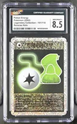 2002 Legendary Collection #101/110 Potion Energy Reverse Holo Pokemon CGC 8.5 - Image 1