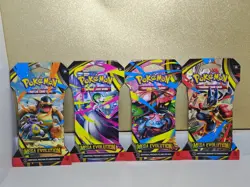 Pokemon TCG (4) Mega Evolutions Sleeved Booster Packs - Full Art Set - Image 1
