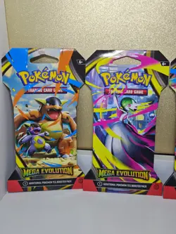 Pokemon TCG (4) Mega Evolutions Sleeved Booster Packs - Full Art Set - Image 3
