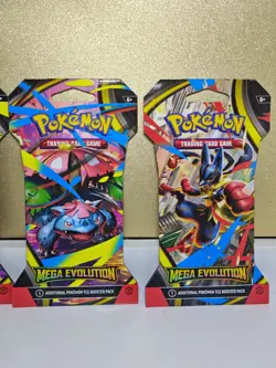 Pokemon TCG (4) Mega Evolutions Sleeved Booster Packs - Full Art Set - Image 4