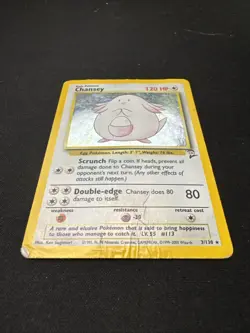 Pokemon Base Set 2 Holo Rare Chansey #003/130 Moderately played - Image 2