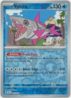 VELUZA 045/142 STELLAR CROWN POKEMON (REVERSE HOLO, NM) - Image 1