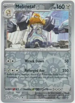 MELMETAL 104/142 STELLAR CROWN POKEMON (REVERSE HOLO, NM) - Image 1