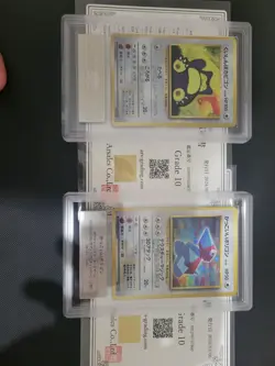 Hungry Snorlax & Porygon Pokemon 1999 Holo CD Promo Japanese 143 PSA 10/ARS 10 - Image 1