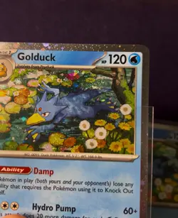 BUTT/FART SWIRL💫Pokemon TCG Mega Evolutions Psyduck 007 - Golduck 008 Promo - Image 2