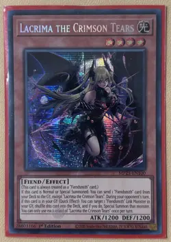 Lacrima the Crimson Tears MP25-EN100 Prismatic Secret Rare 1st Ed - Image 1