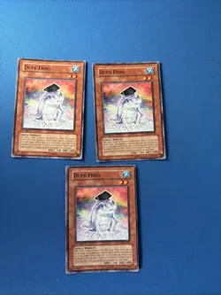 3x Yu-Gi-Oh! Dupe Frog CRMS-EN028 Crimson Crisis 1st Edition Common LP - Image 1