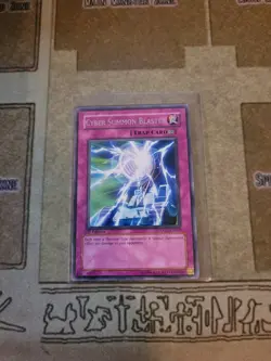YUGIOH CYBER SUMMON BLASTER POTD-EN057 RARE 1ST ED NM - Image 1