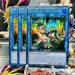 3x Yugioh Playset Haggard Lizardose MP25-EN204 Ultra Rare 1st Ed Near Mint - Image 1