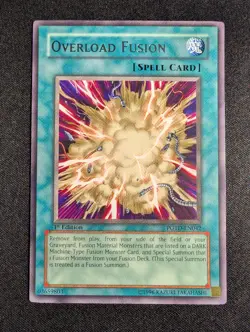 Yugioh - Overload Fusion POTD-EN042 1st Edition Rare NM - Image 1