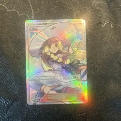 Lillie 147/149 Full Art Trainer Ultra Rare Pokemon Card TCG Sun and Moon Base NM - Image 1