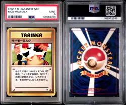 2000 Pokemon Japanese NEO MOO-MOO MILK, PSA 9, MINT (Banned Card) - Image 3
