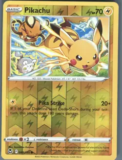 Pokemon Cards - SWSH12: Silver Tempest Pikachu - Image 1