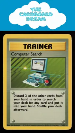 Computer Search Base Set #071/102 Rare Pokemon Card - Image 1