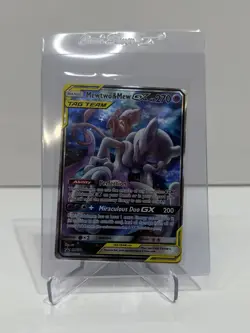 Mewtwo & Mew GX - SM191 - Pokemon Sun & Moon Promo Ultra Rare Card MINT - Image 1