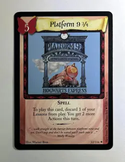 Harry Potter Trading Card Game TCG Platform 9 3/4 Rare Card #32/116 Unplayed - Image 1