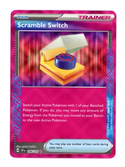 Scramble Switch 186/191 ACE SPEC Rare Holo Pokemon TCG Surging Sparks Card - NM - Image 1
