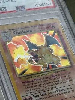 1999 Pokemon Base Set Charizard Holo PSA 4 VG-EX #4 - Rare Collectible Card - Image 3