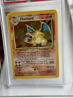 1999 Pokemon Base Set Charizard Holo PSA 4 VG-EX #4 - Rare Collectible Card - Image 4