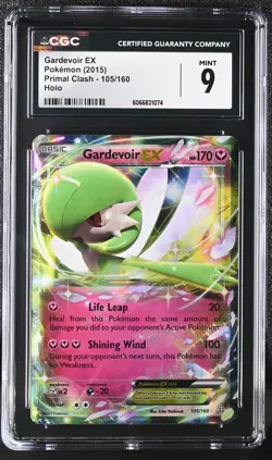 CGC 9 MINT Gardevoir EX 2015 Primal Clash 105/160 Holo Pokemon Card - Image 1