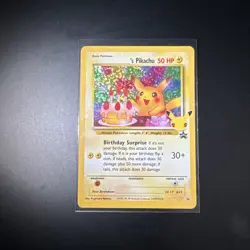 Birthday Pikachu Pokemon Trading Card #24 Celebrations Classic Collection - Image 1