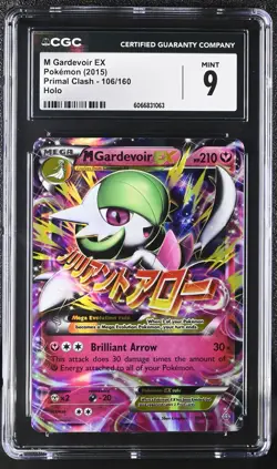 CGC 9 MINT M Gardevoir EX 2015 Primal Clash 106/160 Holo Pokemon Card - Image 1