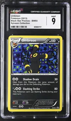 CGC 9 MINT Umbreon 2013 Black Star Promos BW93 Sylveon (Collection) Pokemon Card - Image 1