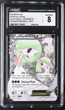 CGC 8 Gardevoir EX Generations RC30/RC32 Radiant Collection Holo Pokemon Card - Image 1