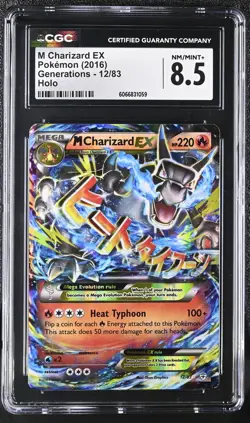 CGC 8.5 M Charizard EX 2016 Generations 12/83 Holo Pokemon Card - Image 1