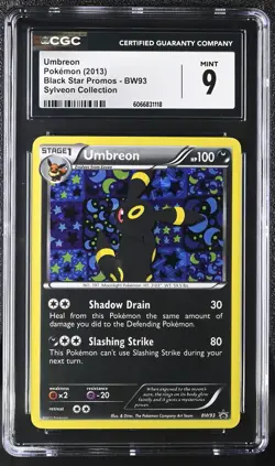 CGC 9 MINT Umbreon 2013 Black Star Promos BW93 Sylveon (Collection) Pokemon Card - Image 1