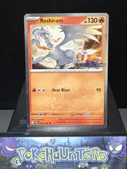 Pokemon Card Reshiram 22/142 Stellar Crown Stamped Promo Near Mint - Image 1